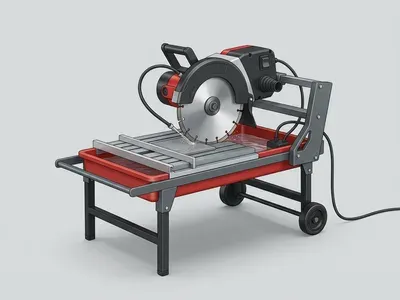 Illustration: Diamond blade wet saw