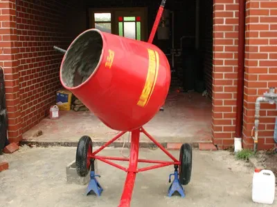 Portable concrete mixer