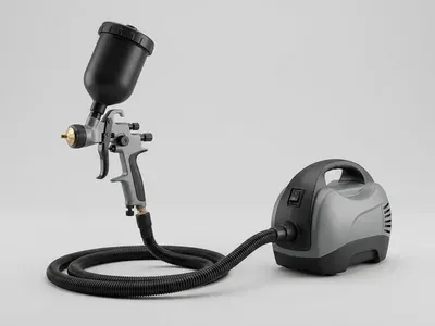 Illustration: HVLP fine-finish sprayer