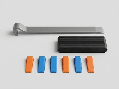 Illustration: Flooring installation kit (pull bar + spacers)